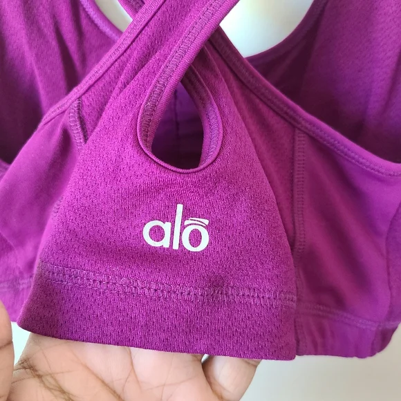 Alo Yoga Purple Sports Bra Size XS - Picture 6 of 8